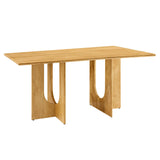 Salon Rectangular 70" Wood Dining Table in Oak