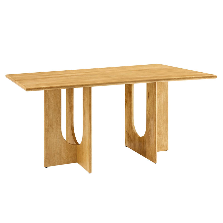 Salon Rectangular 70" Wood Dining Table in Oak