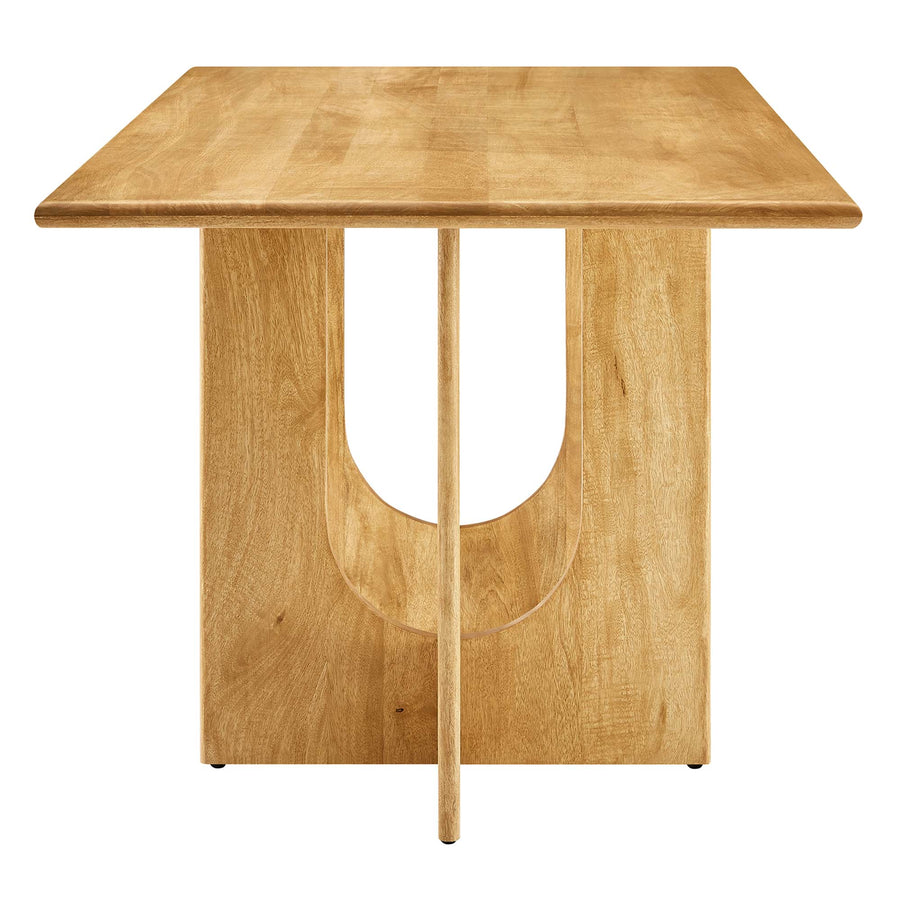 Salon Rectangular 70" Wood Dining Table in Oak