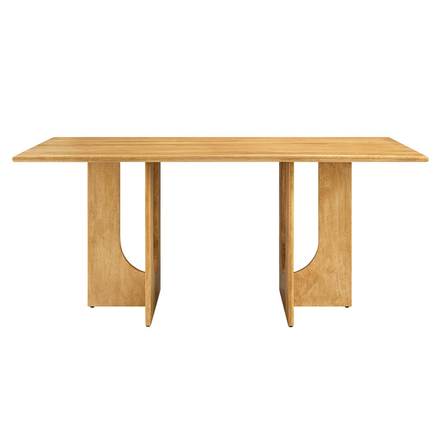 Salon Rectangular 70" Wood Dining Table in Oak