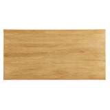 Salon Rectangular 70" Wood Dining Table in Oak