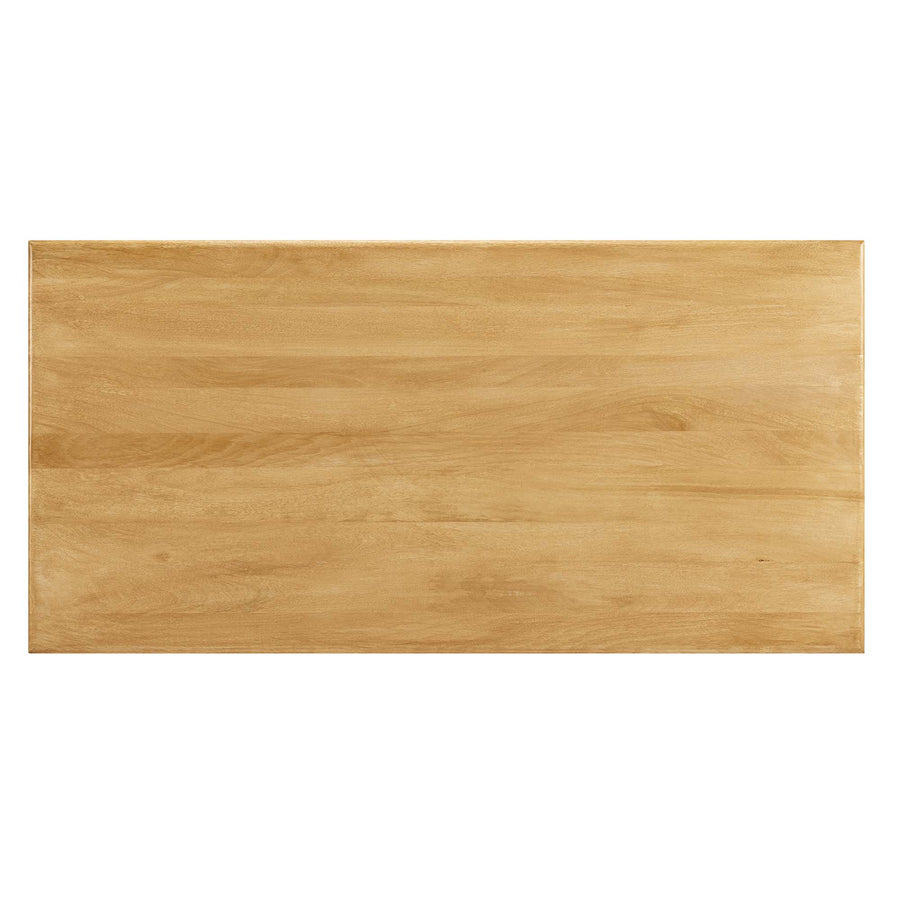 Salon Rectangular 70" Wood Dining Table in Oak