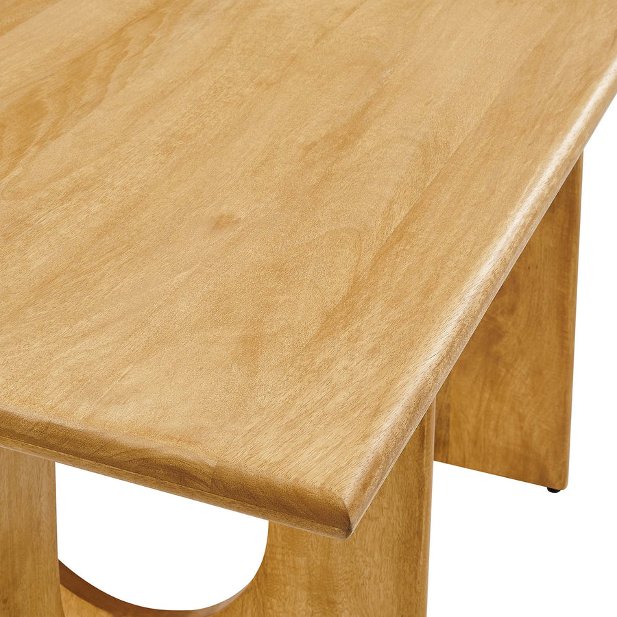 Salon Rectangular 70" Wood Dining Table in Oak