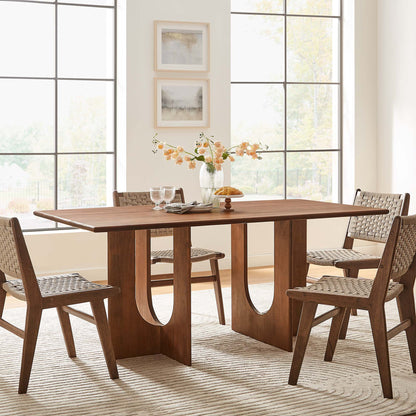 Rivian Rectangular 70" Wood Dining Table by Furniture For America