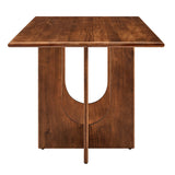 Salon Rectangular 70" Wood Dining Table in Walnut