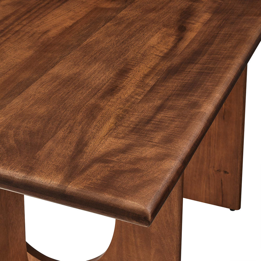 Salon Rectangular 70" Wood Dining Table in Walnut