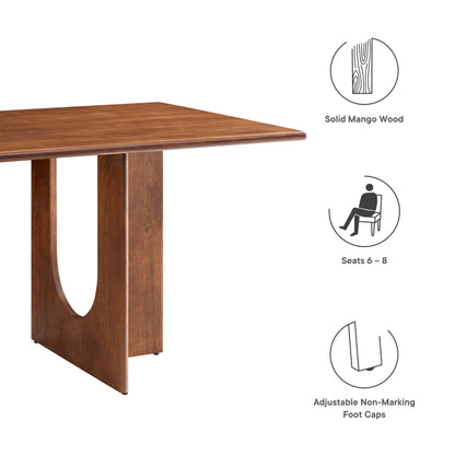Rivian Rectangular 70" Wood Dining Table by Furniture For America