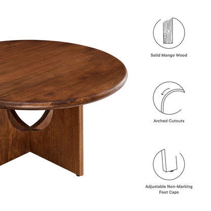 Rivian Round 34" Coffee Table by Furniture For America