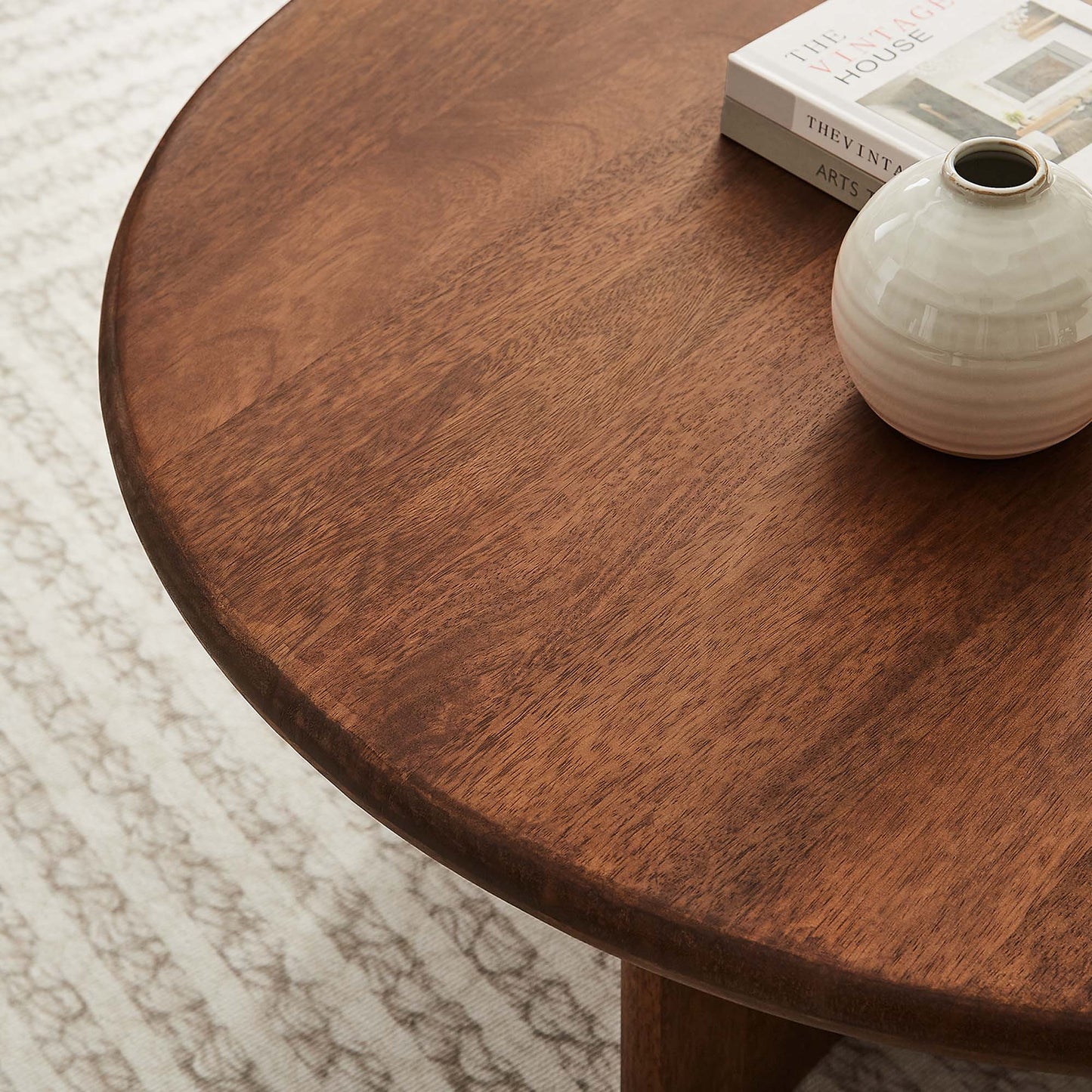 Rivian Round 34" Coffee Table by Furniture For America