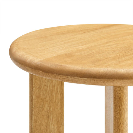 Rivian Round Side Table in Oak