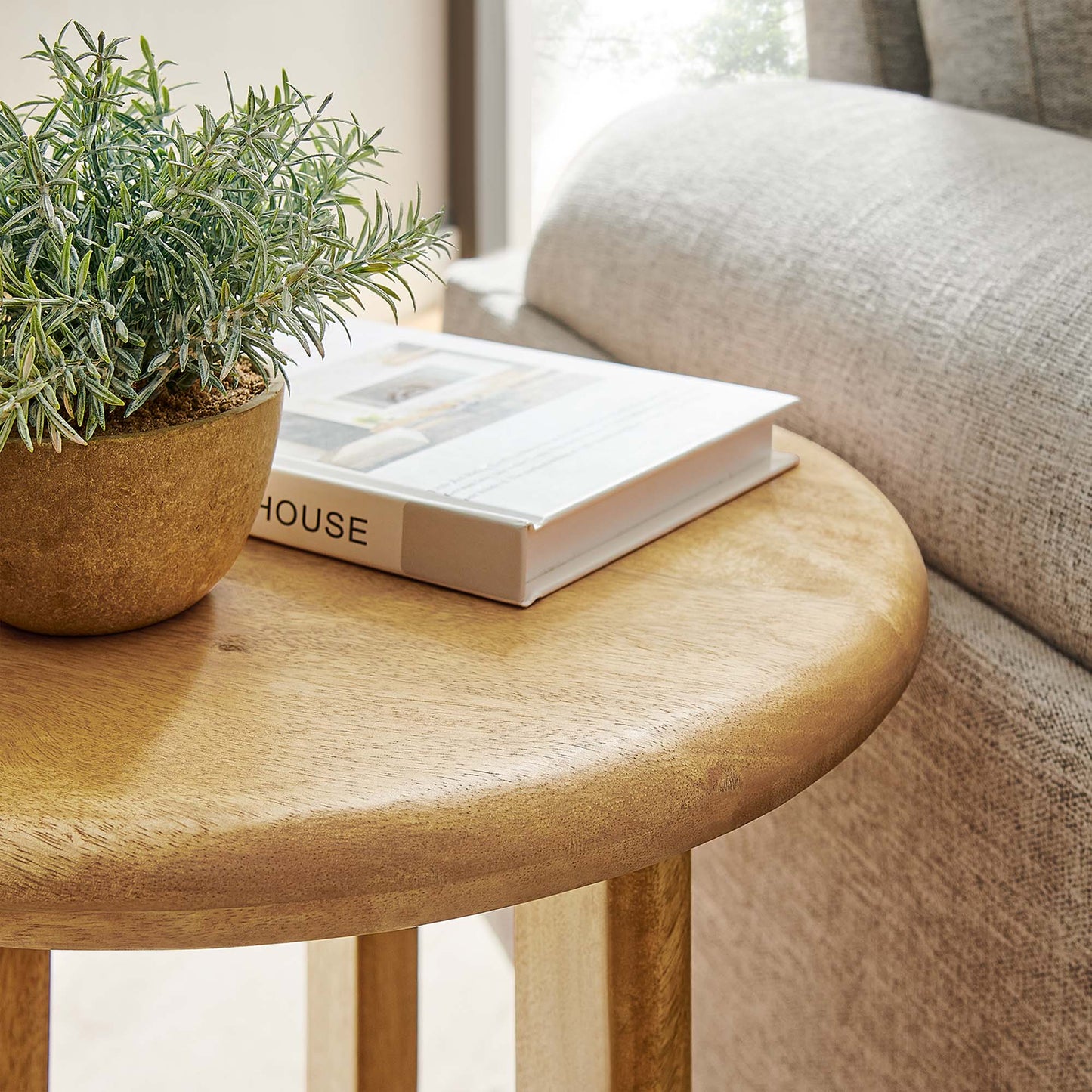 Rivian Round Side Table by Furniture For America
