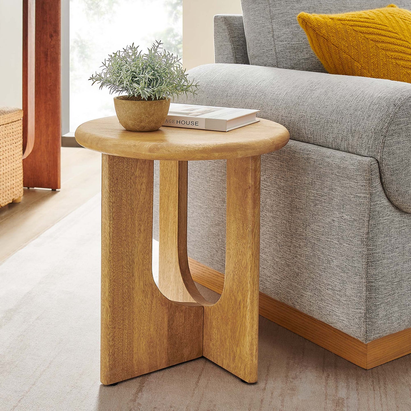 Rivian Round Side Table by Furniture For America