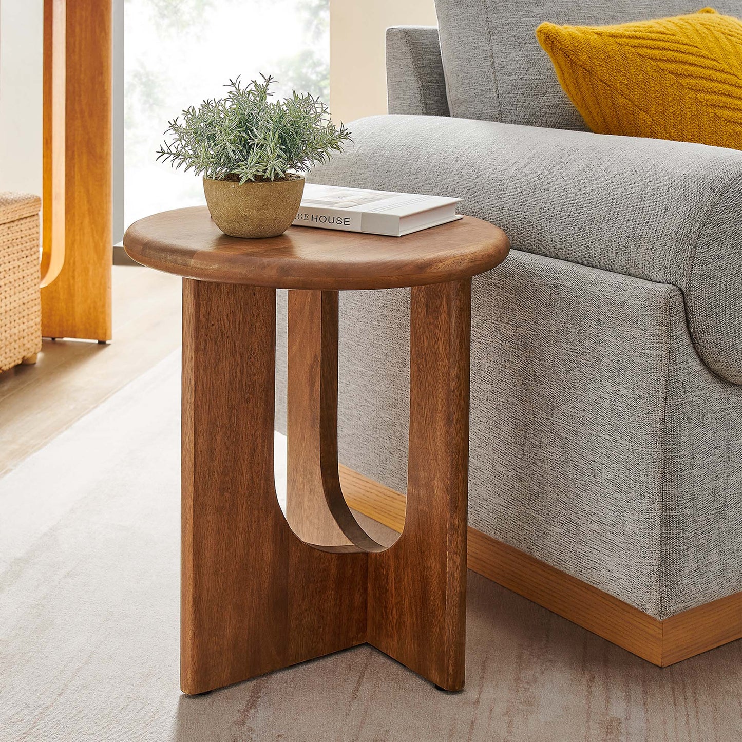 Rivian Round Side Table by Furniture For America