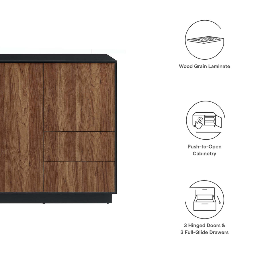 Sandalwood 47" Sideboard in Black Walnut