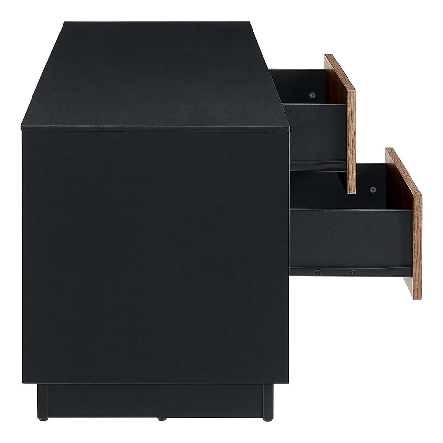 Sandalwood 63" TV Stand in Black Walnut
