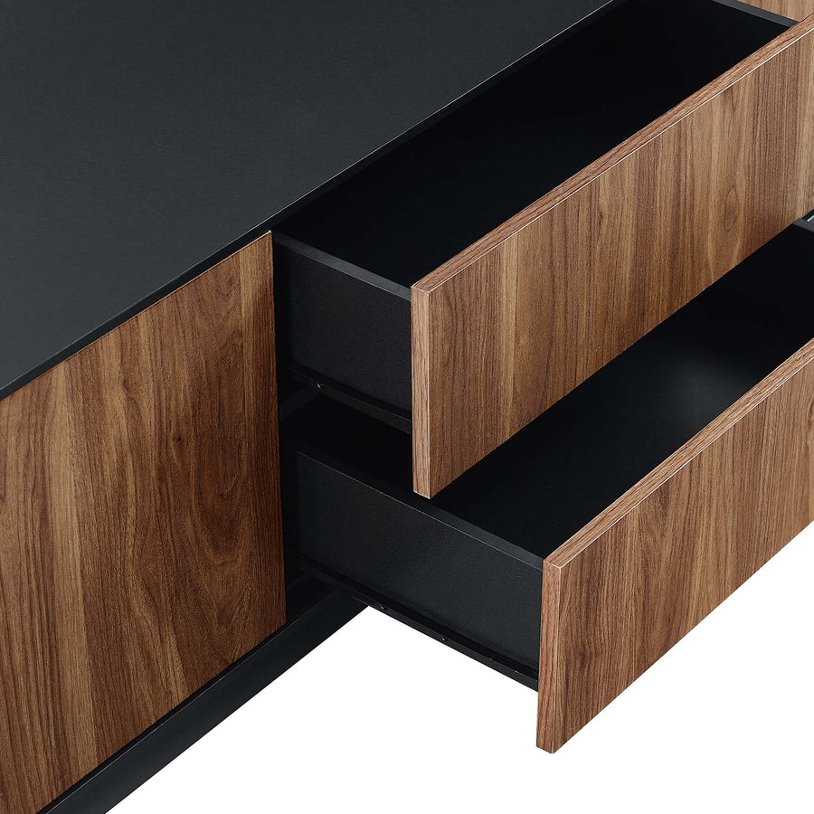 Sandalwood 63" TV Stand in Black Walnut