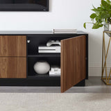 Sandalwood 63" TV Stand in Black Walnut