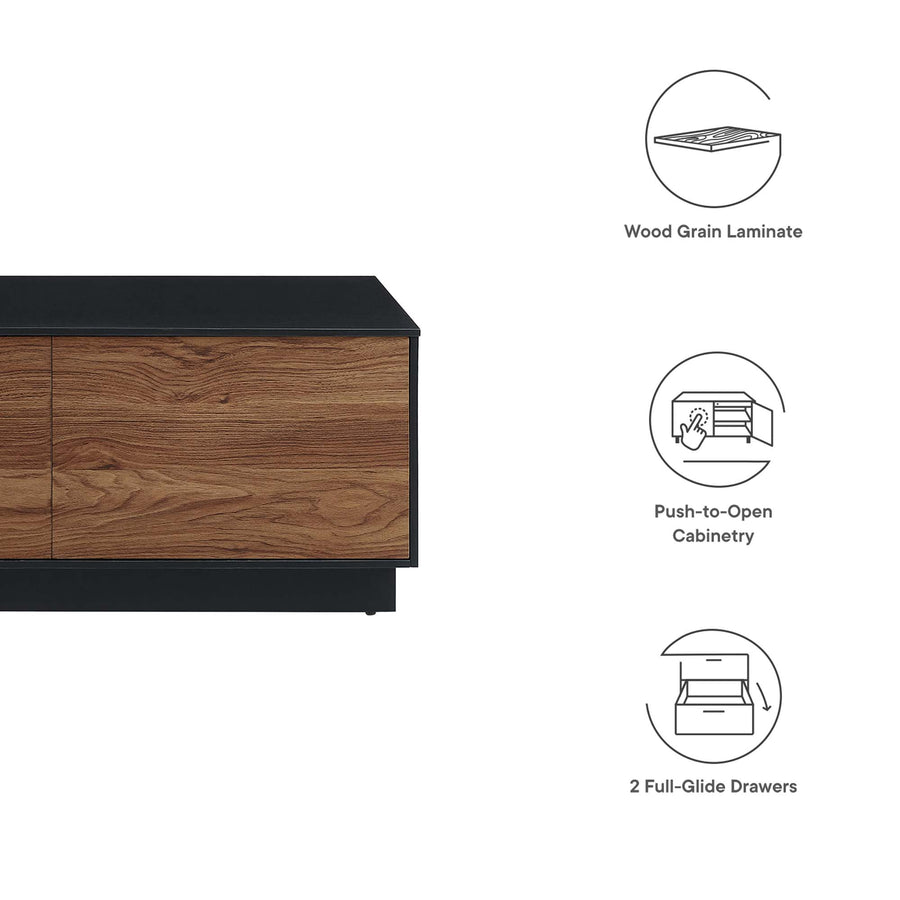 Sandalwood 36" Coffee Table in Black Walnut