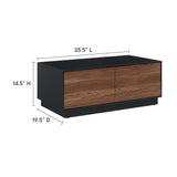 Sandalwood 36" Coffee Table in Black Walnut