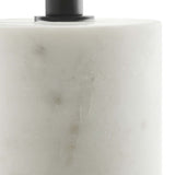 Albarracin Round Side Table in White Black