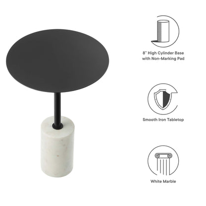 Lyric Round Side Table by Furniture For America