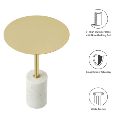 Lyric Round Side Table by Furniture For America
