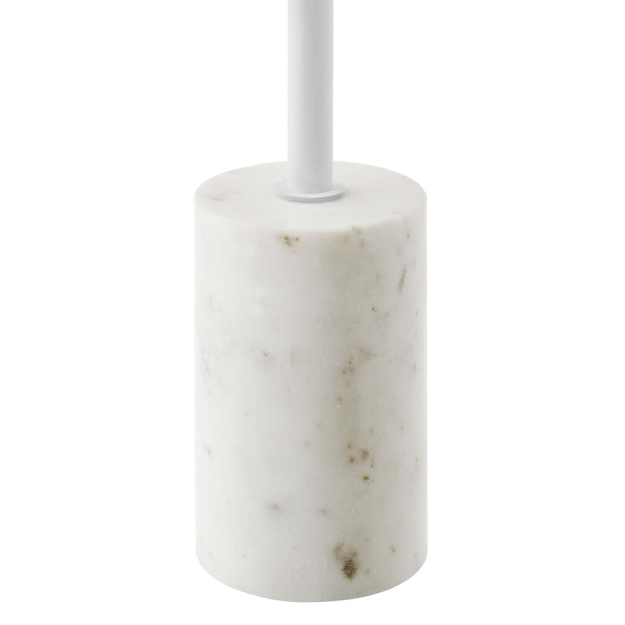 Albarracin Round Side Table in White White