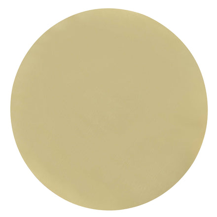 Aliza Round White Marble Side Table in White Brass