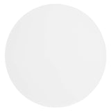 Tindra Round White Marble Side Table in White White