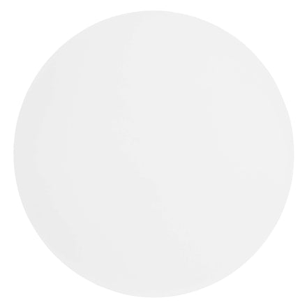 Aliza Round White Marble Side Table in White White