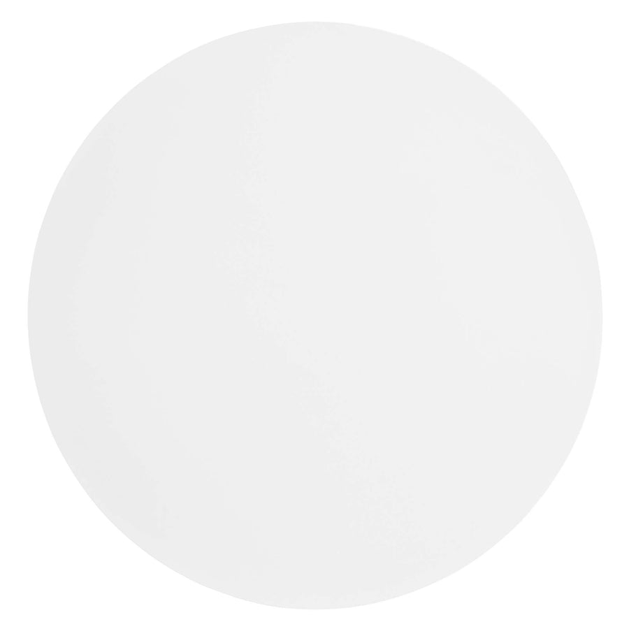 Tindra Round White Marble Side Table in White White