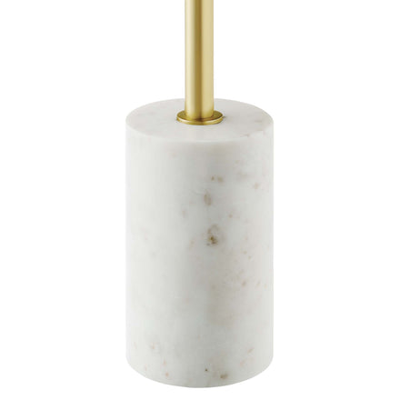 Amina Round Acacia Wood Side Table in White Walnut