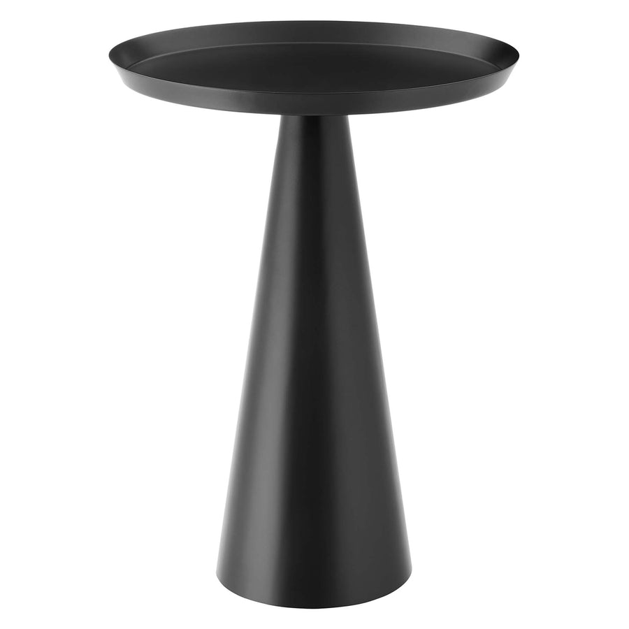 Morella Round Side Table in Black