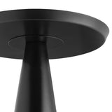 Morella Round Side Table in Black