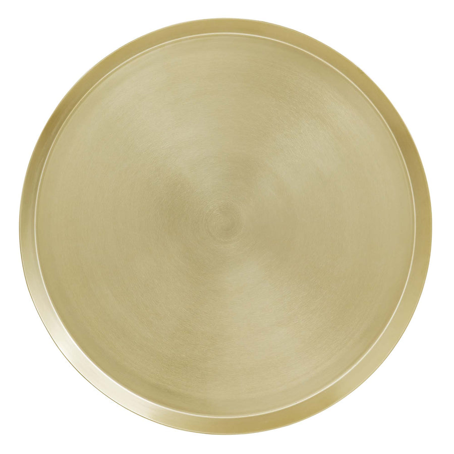 Morella Round Side Table in Brass