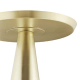 Morella Round Side Table in Brass