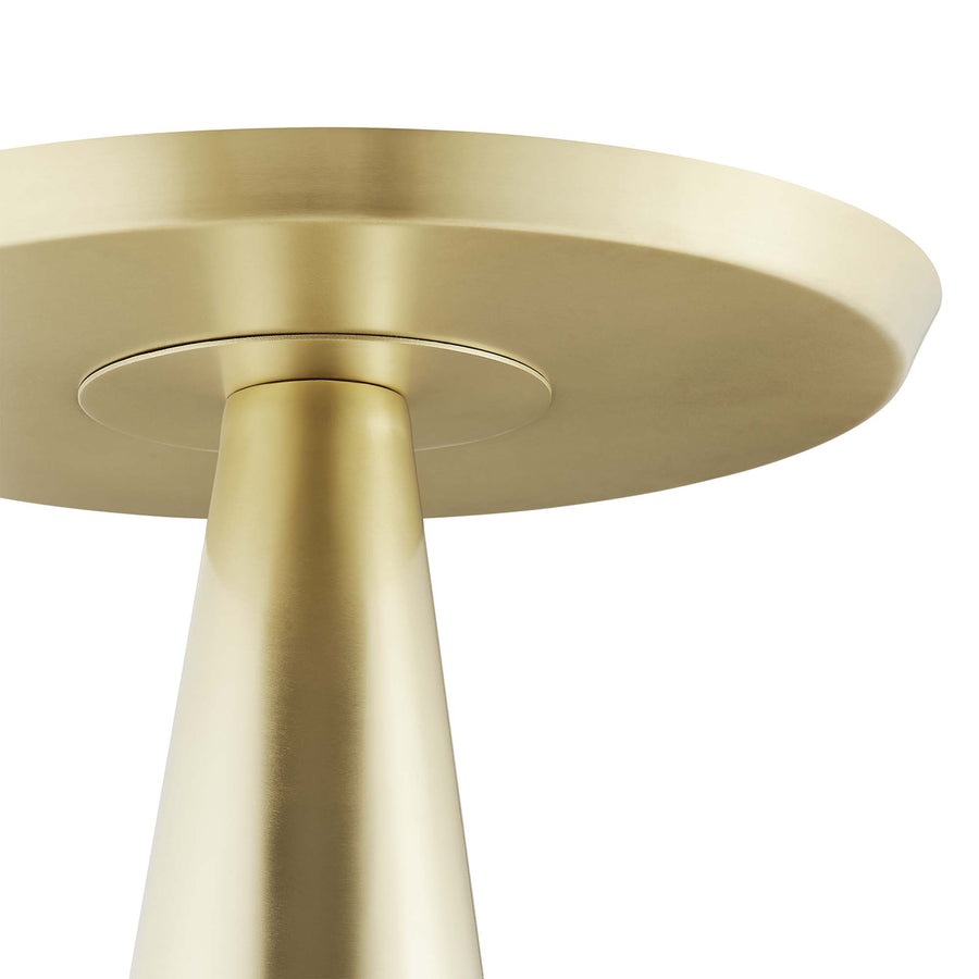 Morella Round Side Table in Brass
