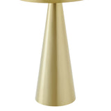 Morella Round Side Table in Brass