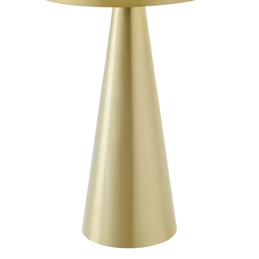 Morella Round Side Table in Brass