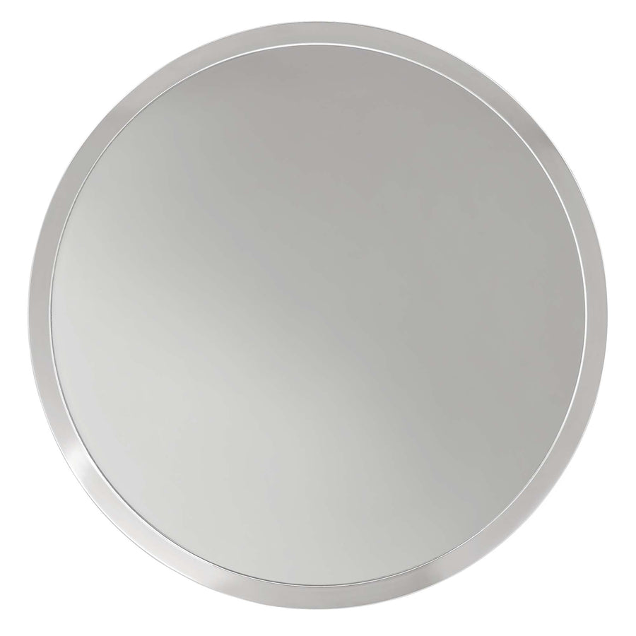 Morella Round Side Table in Nickel