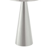 Morella Round Side Table in Nickel