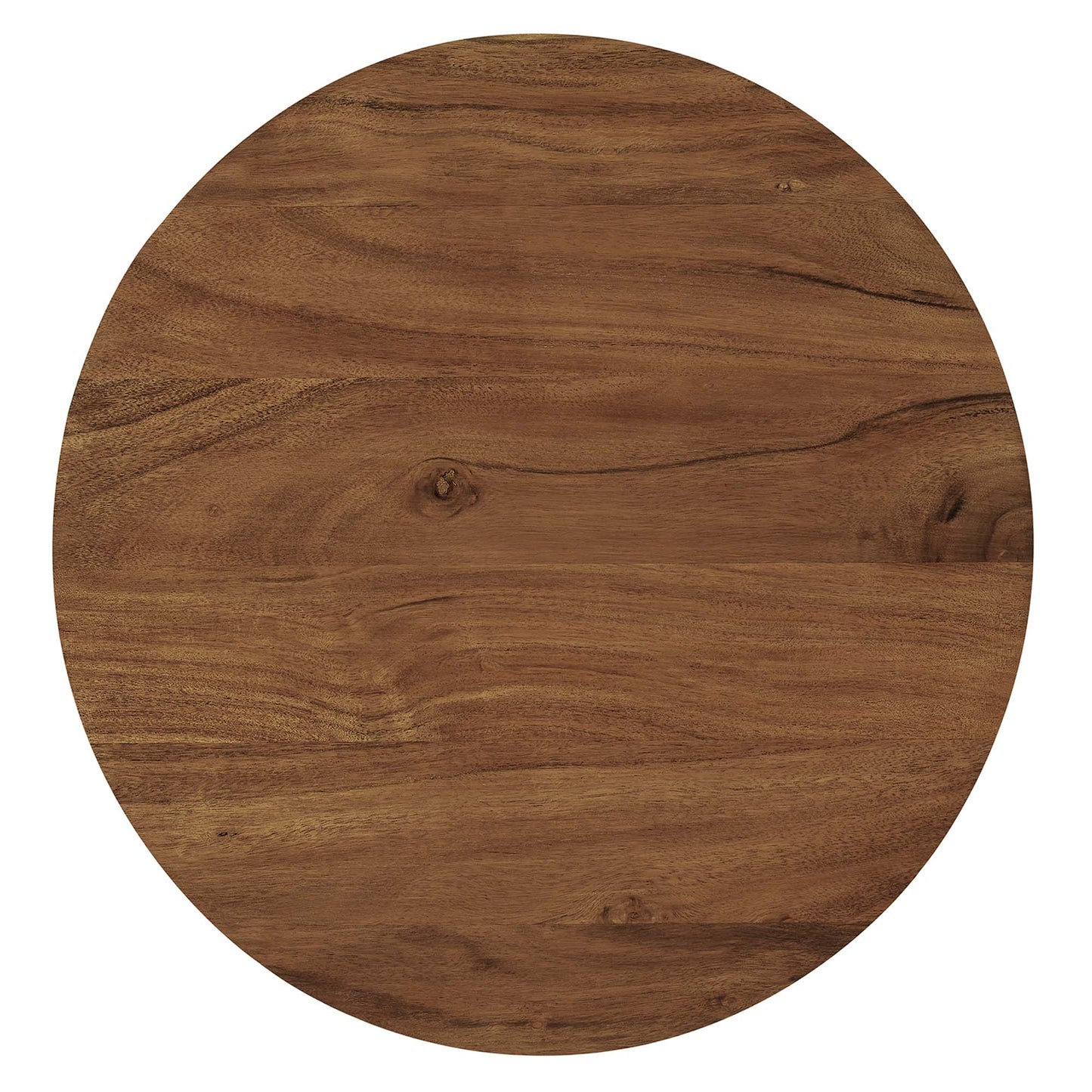 Viva Round Acacia Wood Side Table by Furniture For America