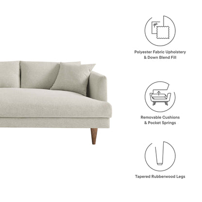 Zoya Left-Facing Down Filled Overstuffed Sectional Sofa by Furniture for America