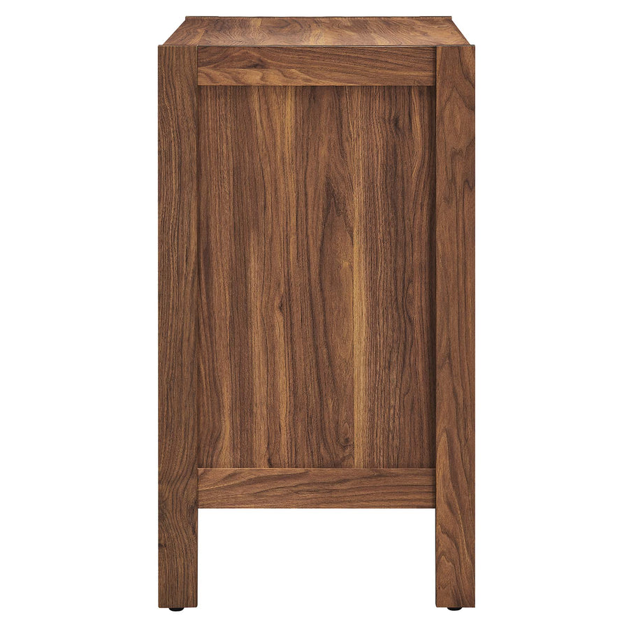 Sorrel 33" Wood Grain Storage Cabinet in Walnut