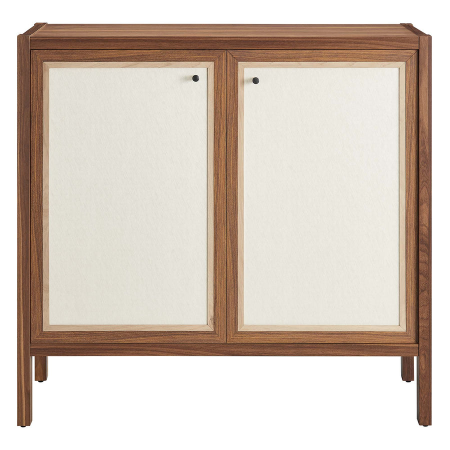 Sorrel 33" Wood Grain Storage Cabinet in Walnut