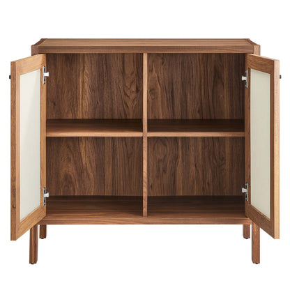 Capri 33" Wood Grain Storage Cabinet by Furniture For America
