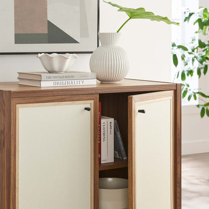 Capri 33" Wood Grain Storage Cabinet by Furniture For America
