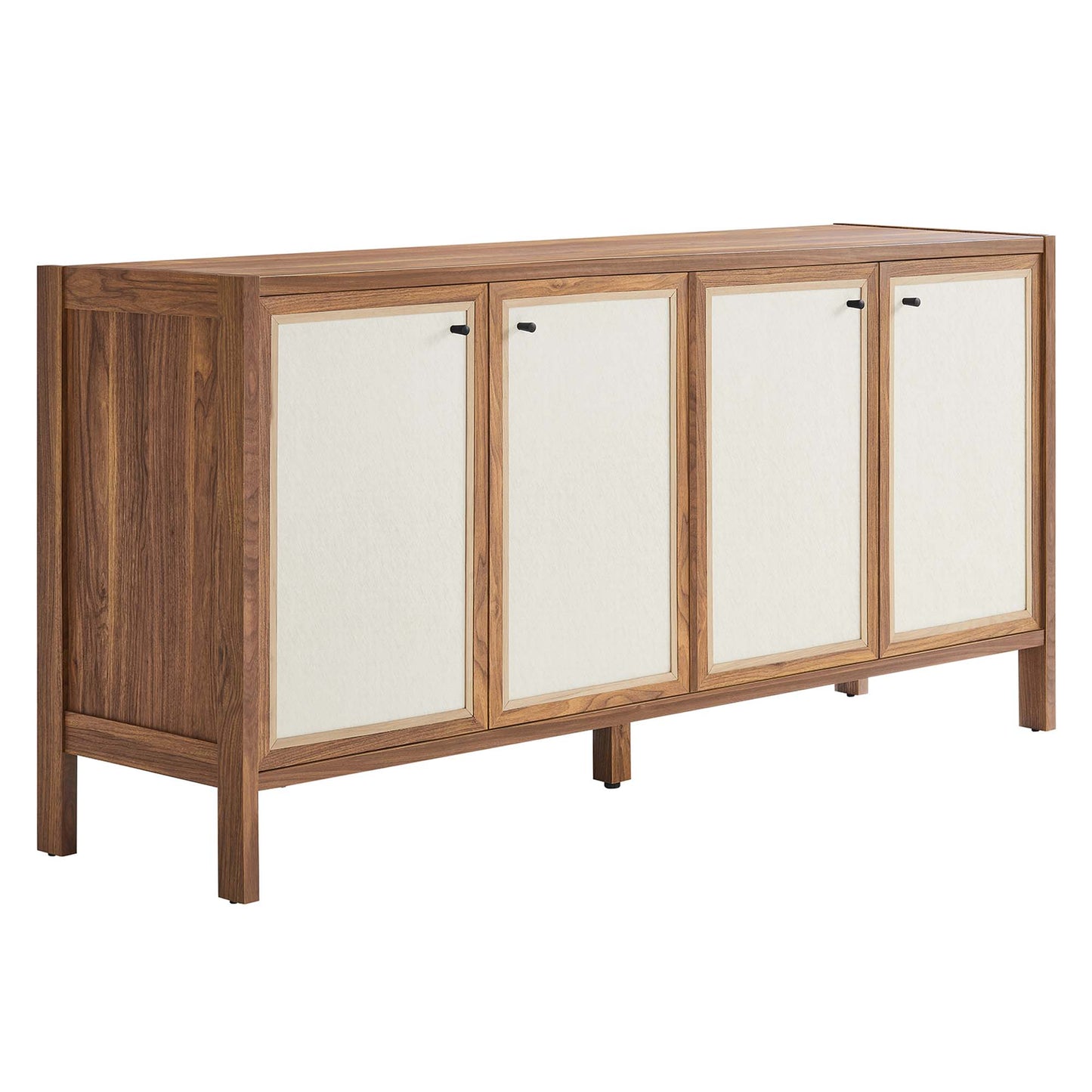 Capri 65" Wood Grain Sideboard Storage Cabinet by Furniture For America