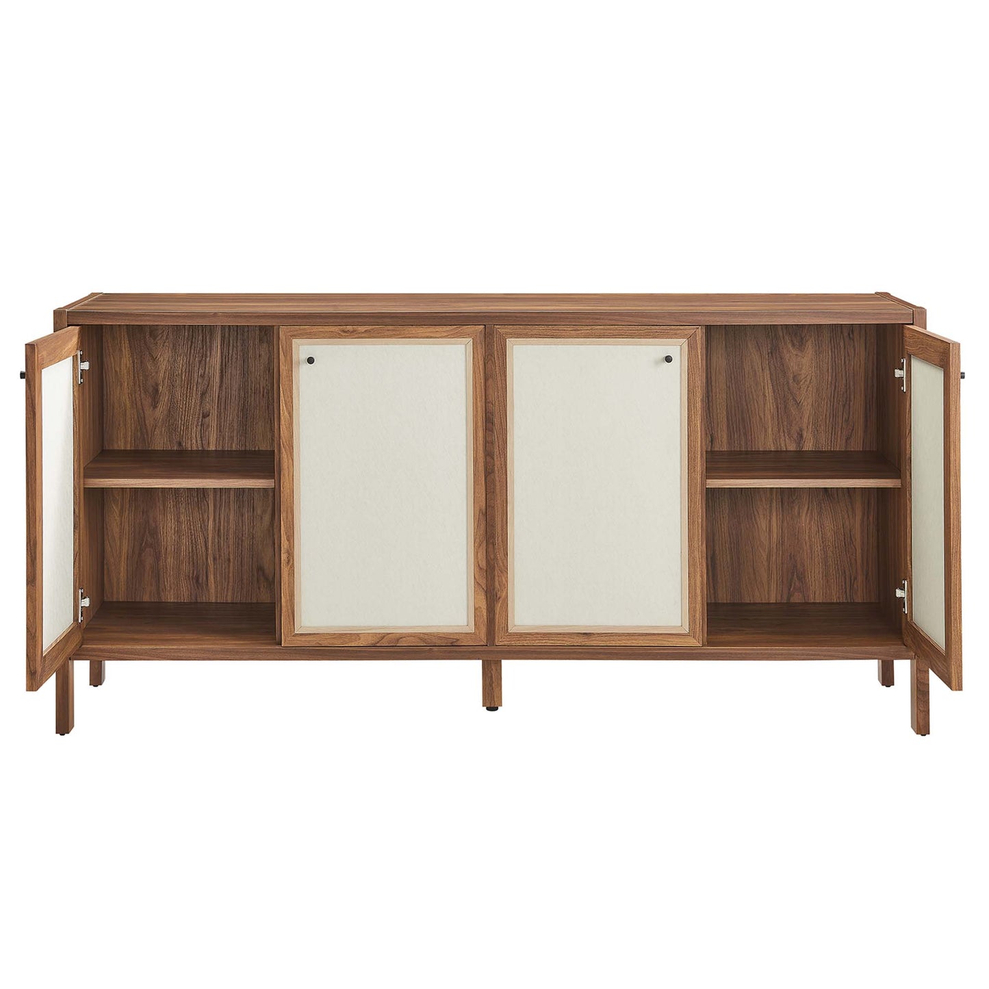 Capri 65" Wood Grain Sideboard Storage Cabinet by Furniture For America