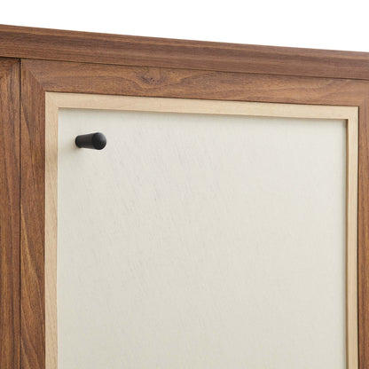 Capri 65" Wood Grain Sideboard Storage Cabinet by Furniture For America